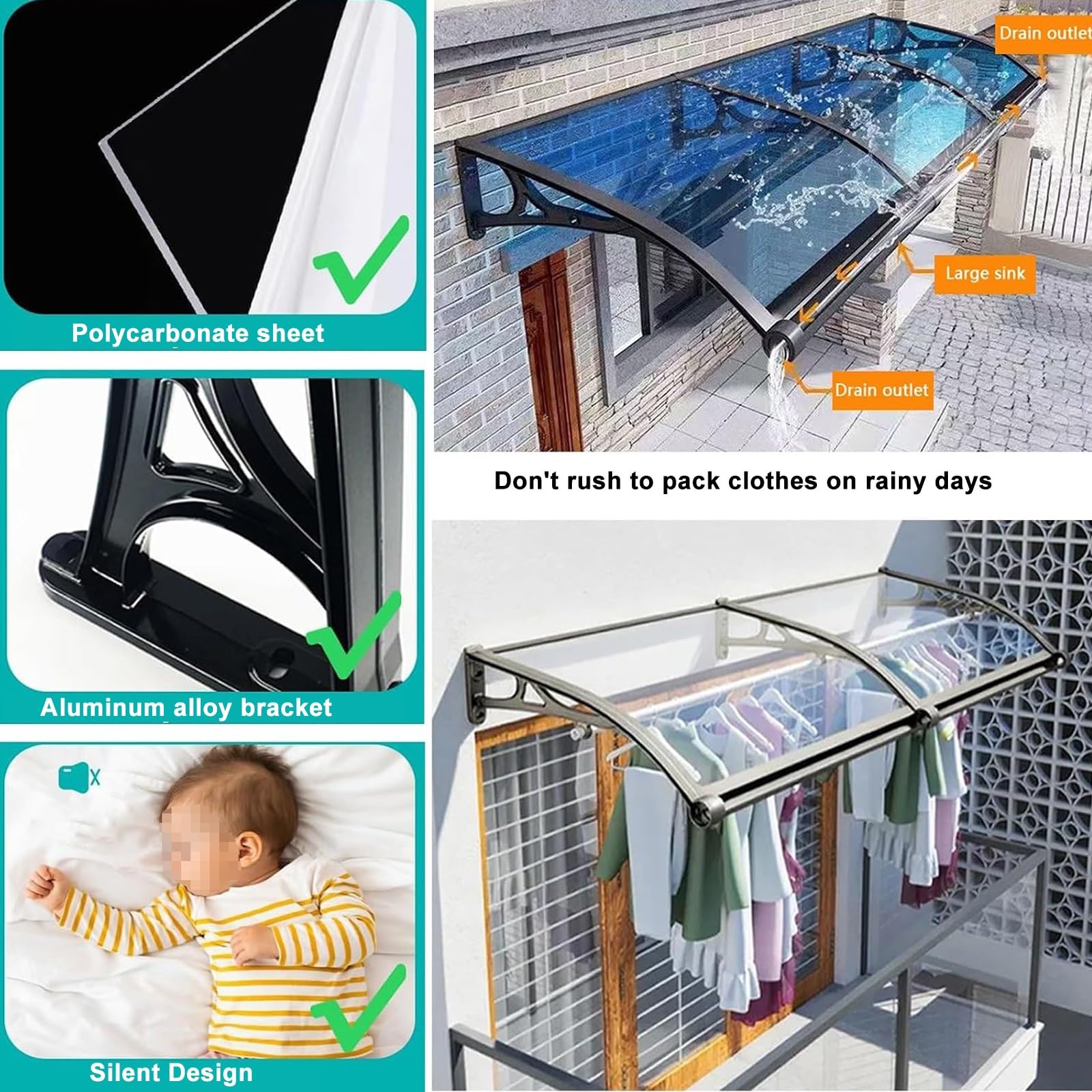 Złącze ze stopu aluminium, markiza ze stopu aluminium