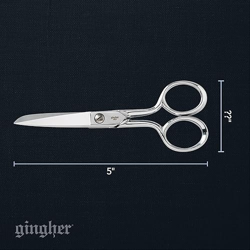 Miniatura 6 de Gingher tijeras de costura con borde de cuchillo de 5 pulgadas (01-005278).