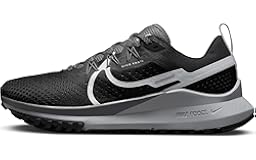 Women&apos;s React Pegasus Trail 4 Sneaker&comma; Black Aura Dark Grey Wolf Grey&comma; 9&period;5