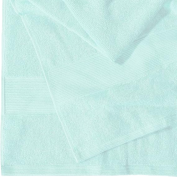 Extra Large Super Jumbo Bath Sheet Towel 100% Egyptian Cotton XL Bath Sheets(100 x 200 cm-600 GSM) (Aqua)