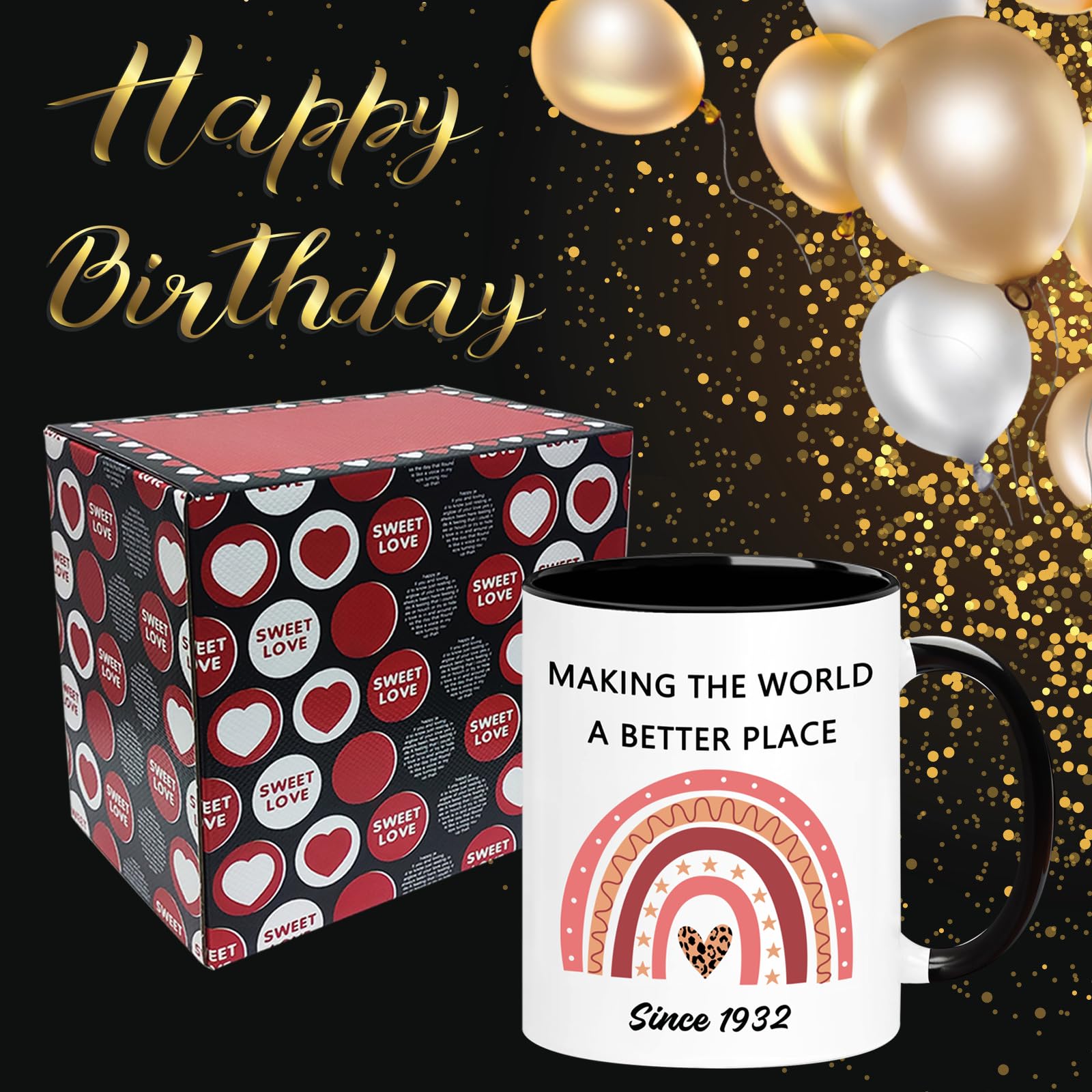 Tasse à Café En Céramique Pour 94e Anniversaire Pour Homme Et Femme