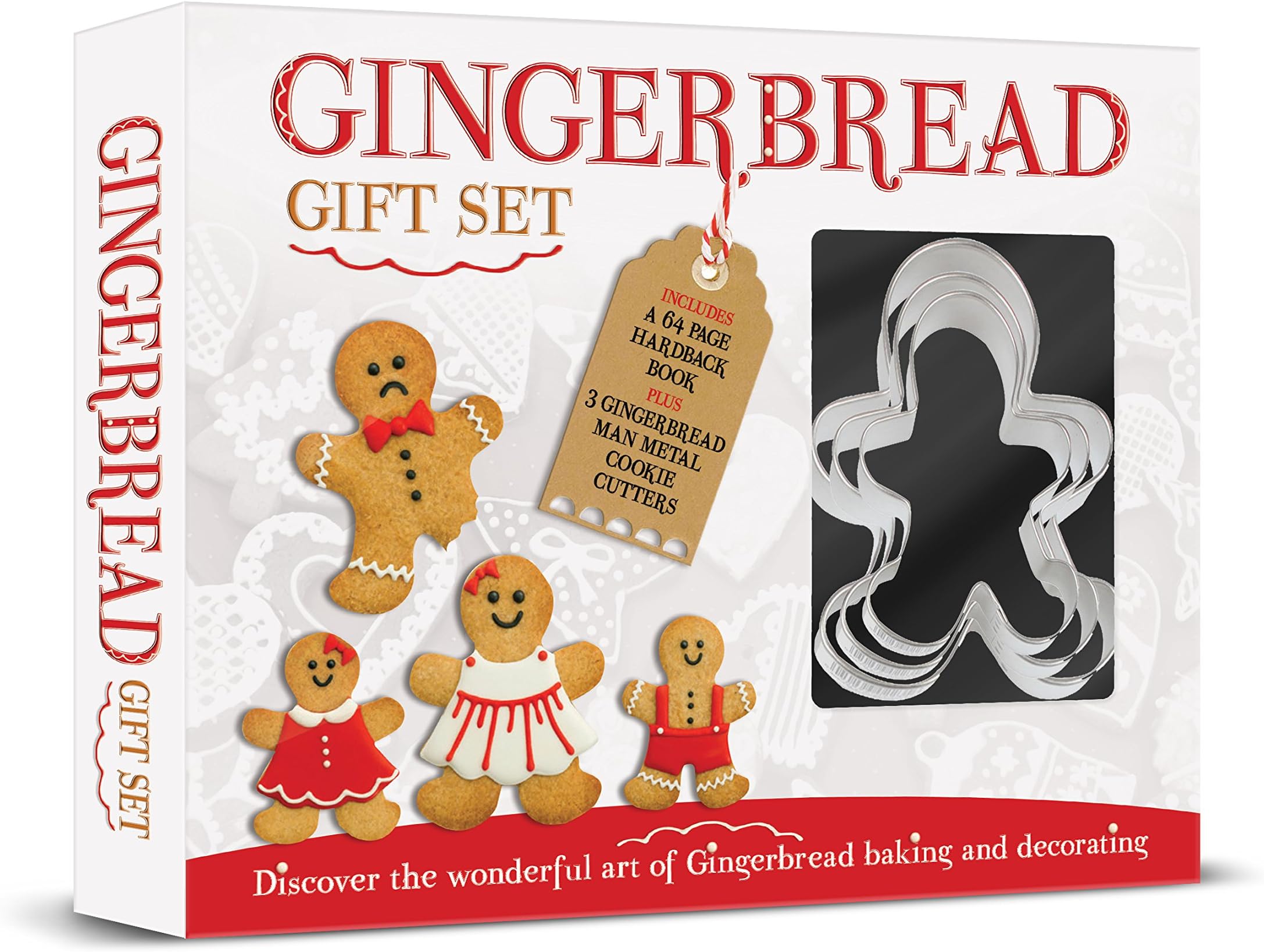 Gingerbread Making Gift Set Cookie Cutters Recipe Book Gift Set