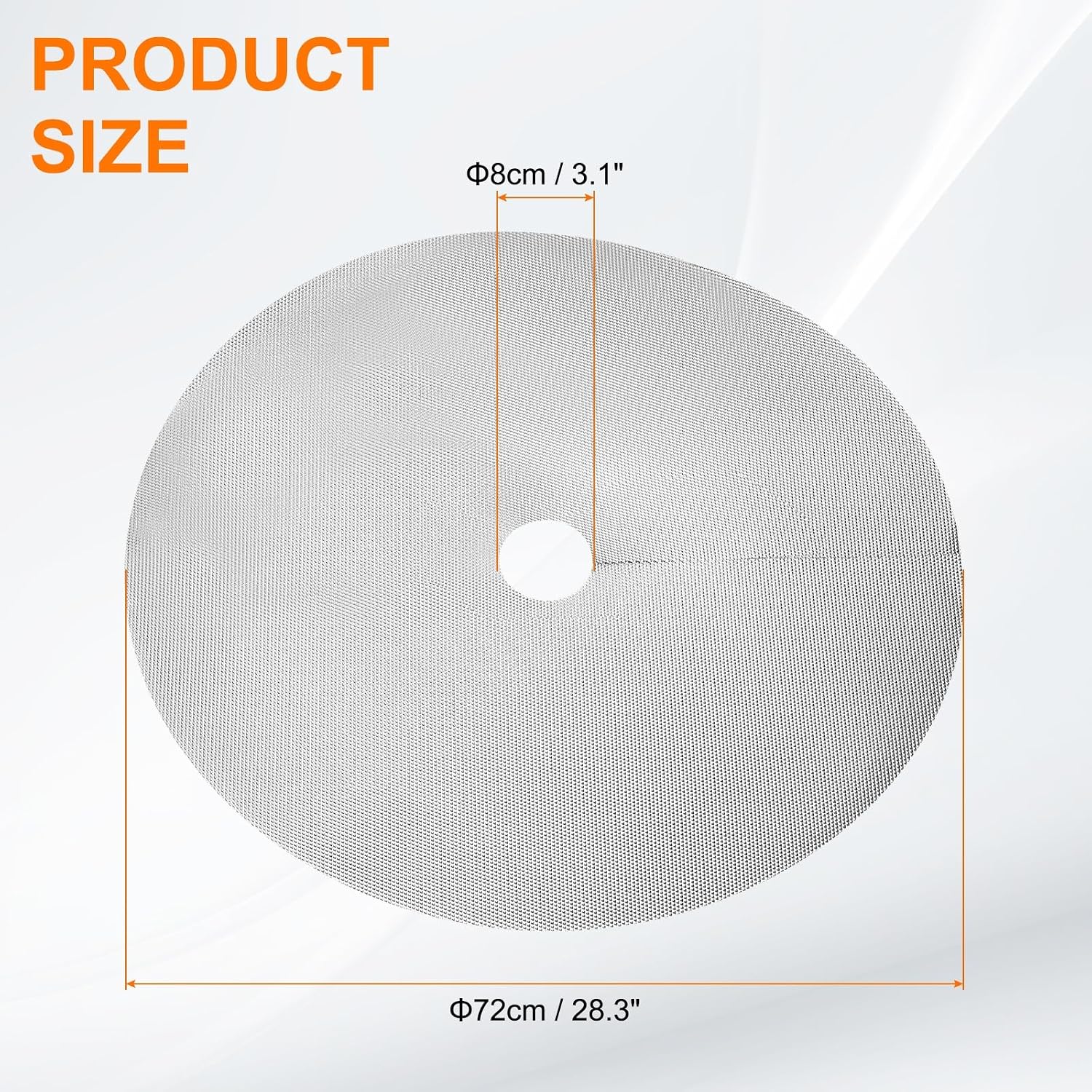 HARFINGTON 2pcs Tree Mulch Ring 28.3 Inch Non-Woven Round Tree Protector Weed Barrier Mat Plant Cover Rings for Weed Grass Control Root Protection, Silver