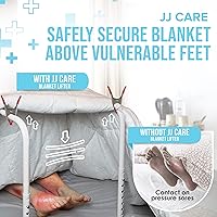 Vista 2 de JJ CARE Blanket Lifter with Clamps, Steel and Aluminum Blanket Lifter for Feet Support, Adjustable from 20” to 28”, Blanket Bars for Neuropathy