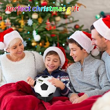 MOMMED Piggy Bank for Boys,Digital Bank,Soccer Ball Piggy Bank,Soccer Gifts for Boys,Coin Bank with Football Look,Coin Bank with Automatic LCD Display(Small)