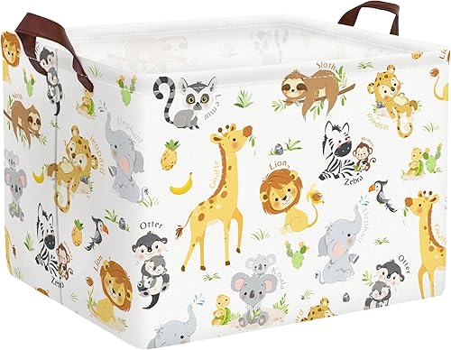 Clastyle Cesta rectangular de almacenamiento para bebé, grande, plegable, para juguetes, cuarto del bebé, aula, libros, estantería, toalla de ducha,