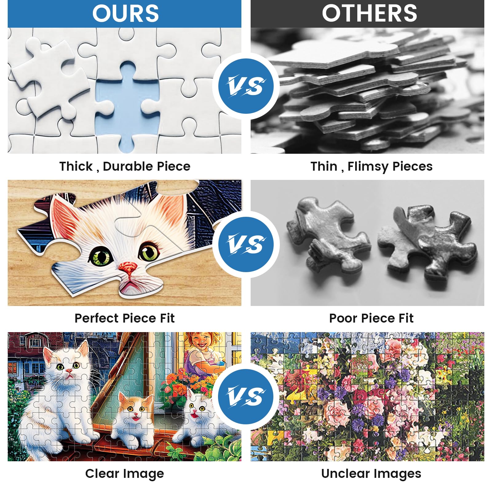 46*28 cm 500 pièces Puzzle pour adultes peinture le chat dans la fleur papier Puzzles décor à la maison affichage mural Festival cadeau