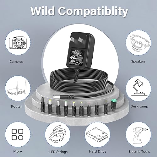 Miniatura 3 de Cargador 8V 1A 0.5A 8.0V 1.0A Cable de alimentación Adaptador de CA 8W Fuente de alimentación conmutada DC 8V 1000mA 500mA Adaptador Regulado