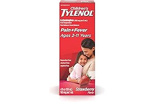 Children's Tylenol Very Berry Strawberry Fever Reducer and Pain Reliever