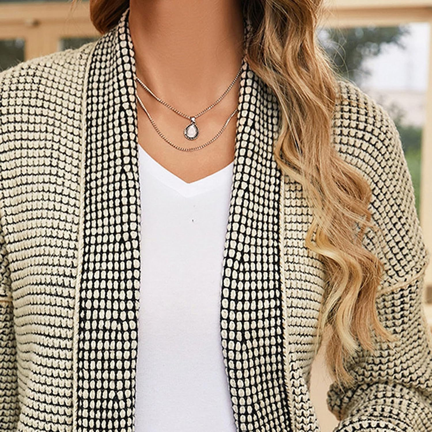 Women's Cardigan Sweaters Fall Fashion Long Sleeve Tops Cardigan Loose Open Front Chunky Knit Sweater Coat