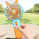 VELOCIOUS® Mini Portable USB Rechargeable Fan | 3-Speed Adjustable Handheld Fan | Quiet & Powerful Airflow | Compact & Lightweight for Travel, Office, and Home Use gallery image