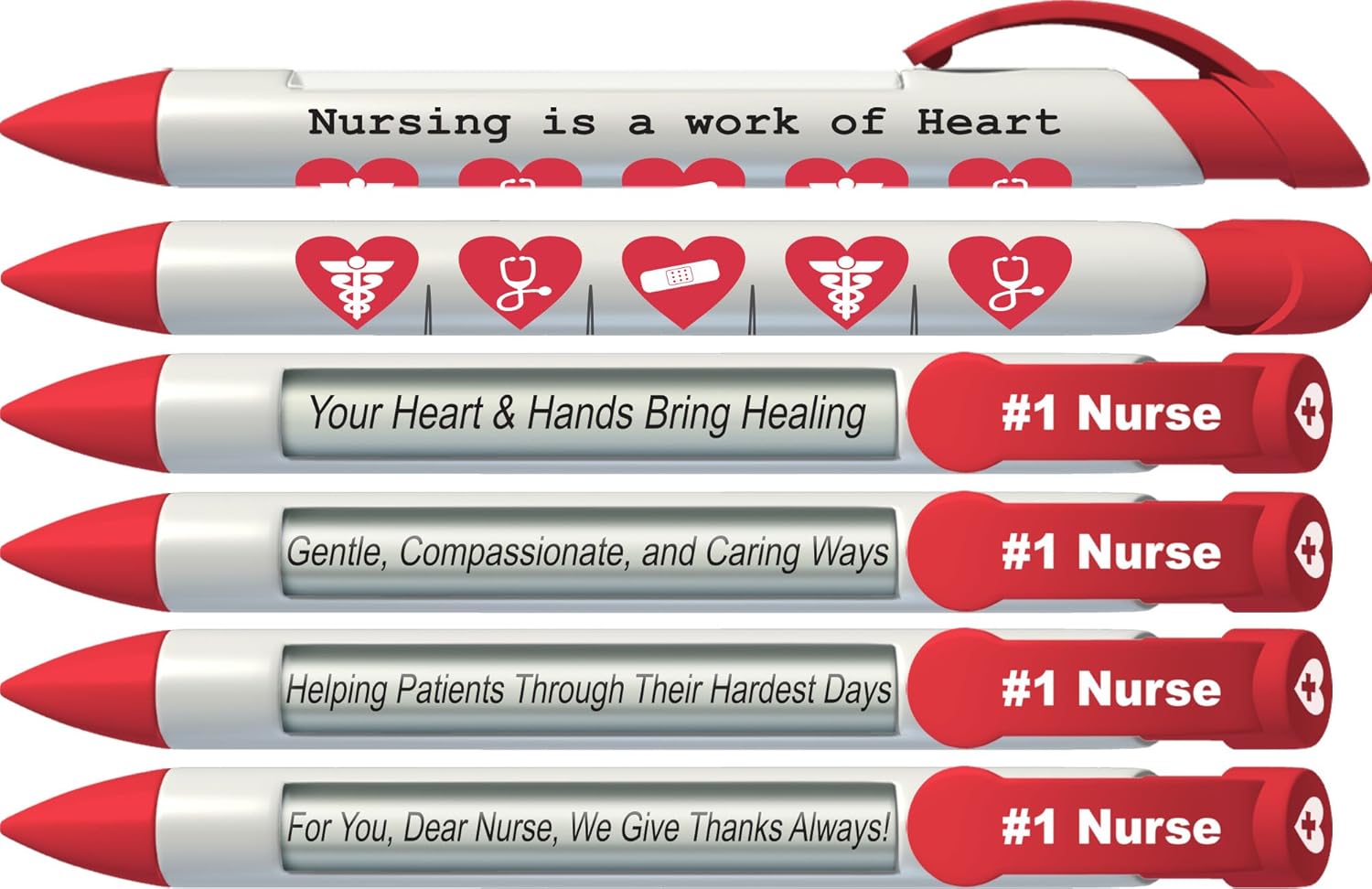 Greeting Pen "Nurses Have Heart" 1 Nurse Pens with