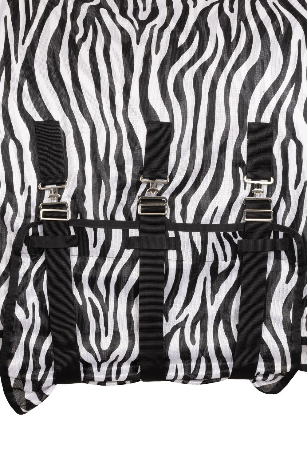 netproshop Pony Fliegendecke mit Halsteil Bauchlatz u Schweiflatz Zebra Print Gr. 75-125, Groesse:85, Farbe:Zebra