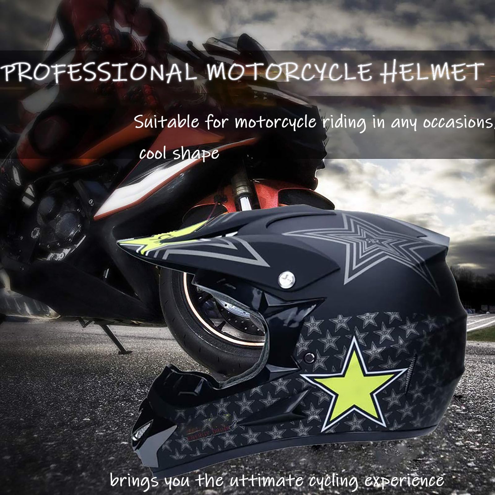 Dziecięcy kask motocrossowy (4 sztuki) Kask motocyklowy Kask terenowy dla dorosłych Quad Bike Downhill ATV MTB Go Karting Kask z certyfikatem ECE