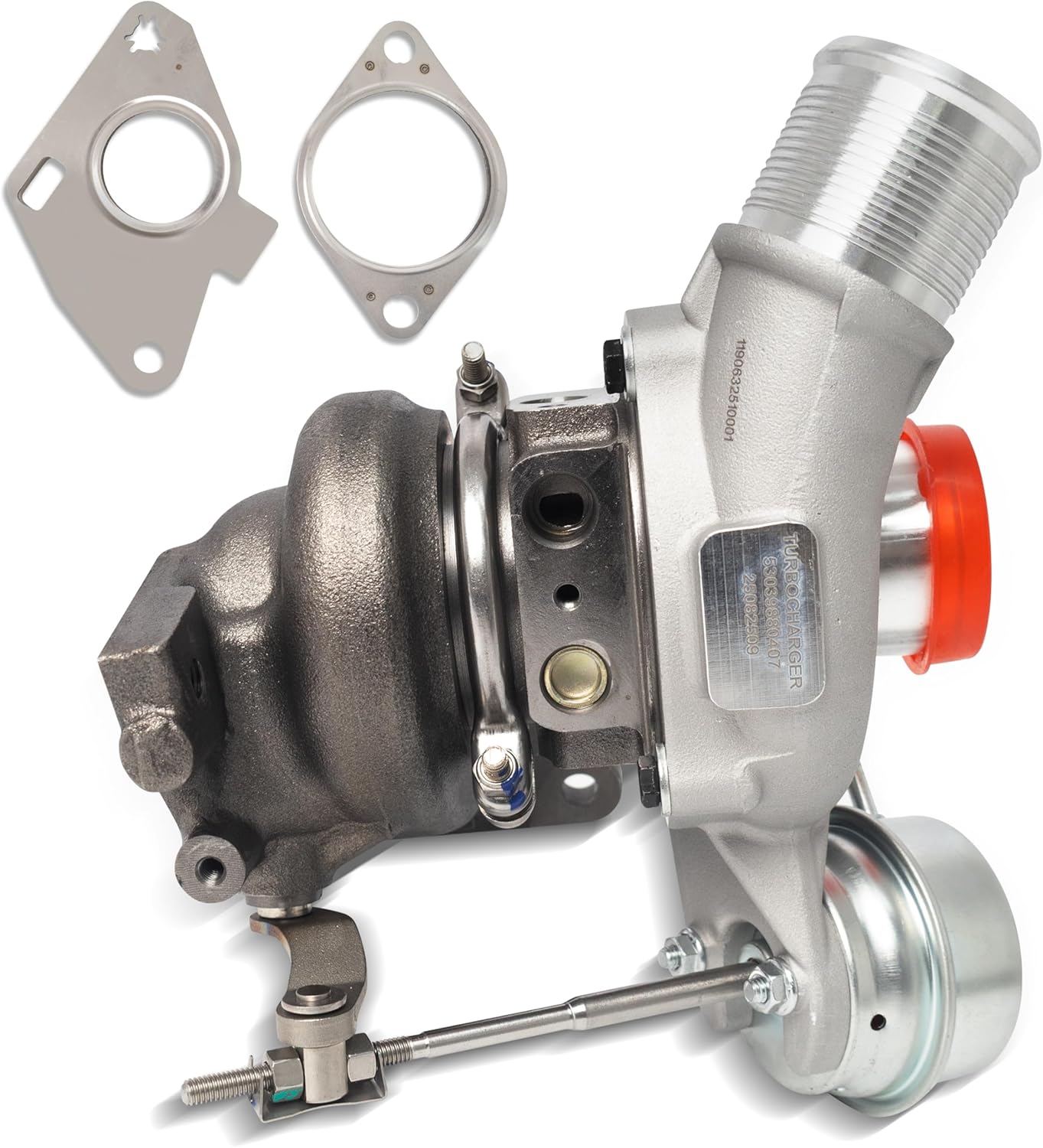 Left Side Turbocharger with Gasket for 2015-2018 Ford F150 2.7L EcoBoost 53039880406 JTE4-6C879-AB FL3E-6C879-DE (Drive Side)