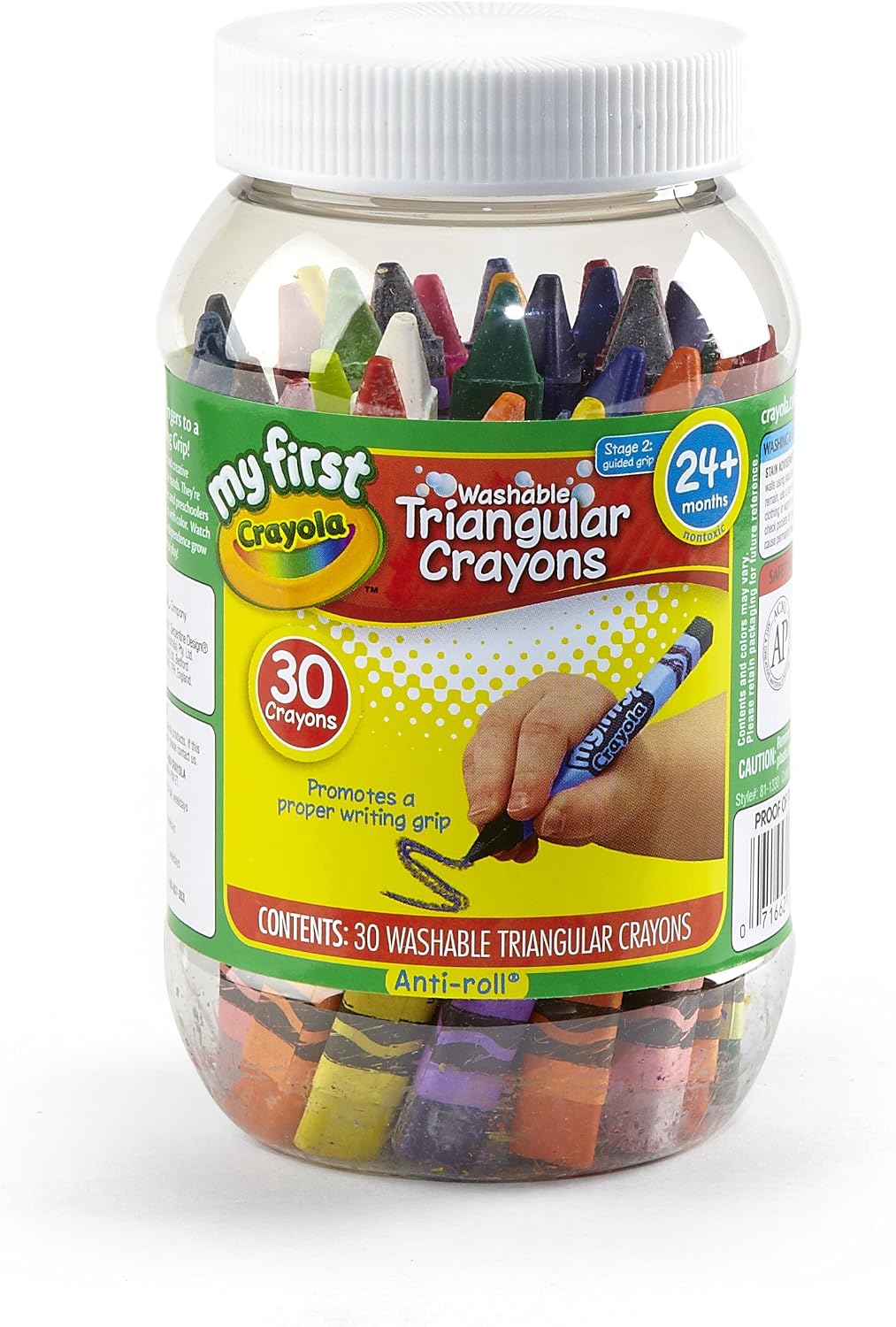 Crayola My First Triangular Crayons in Storage Container 30ct
