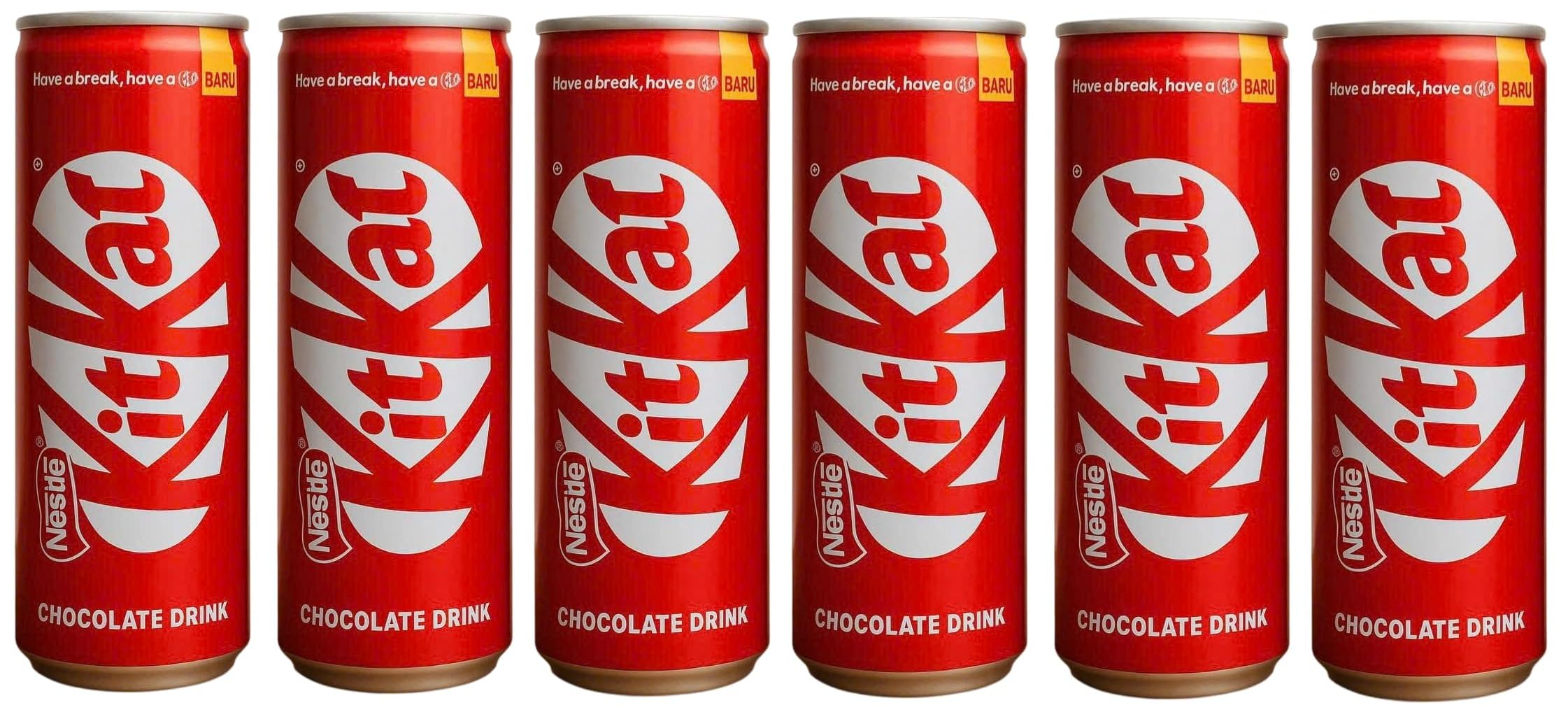 KitKat Chocolate Drink, Canned 220mL X Pack of 6, Sweet Chocolate Taste Suitable For Both Kids and Adults, (Product Of Malaysia) From DECADENT FOODS-image-2