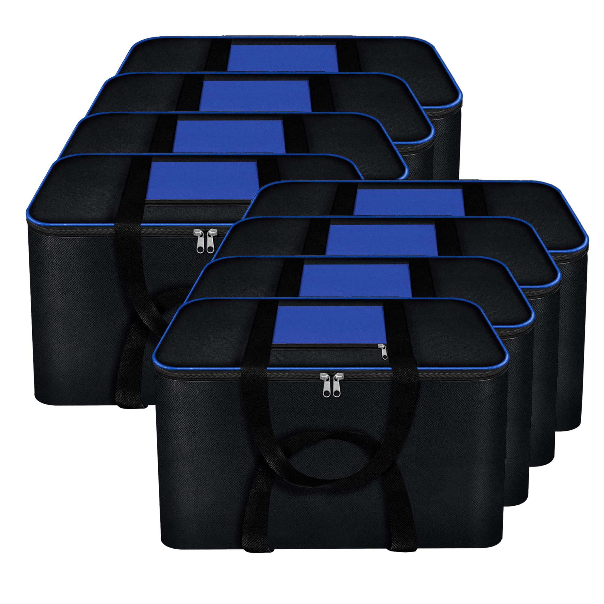 Storite 8 Pack Moisture Proof Nylon Large Underbed Storage Bag For Clothes