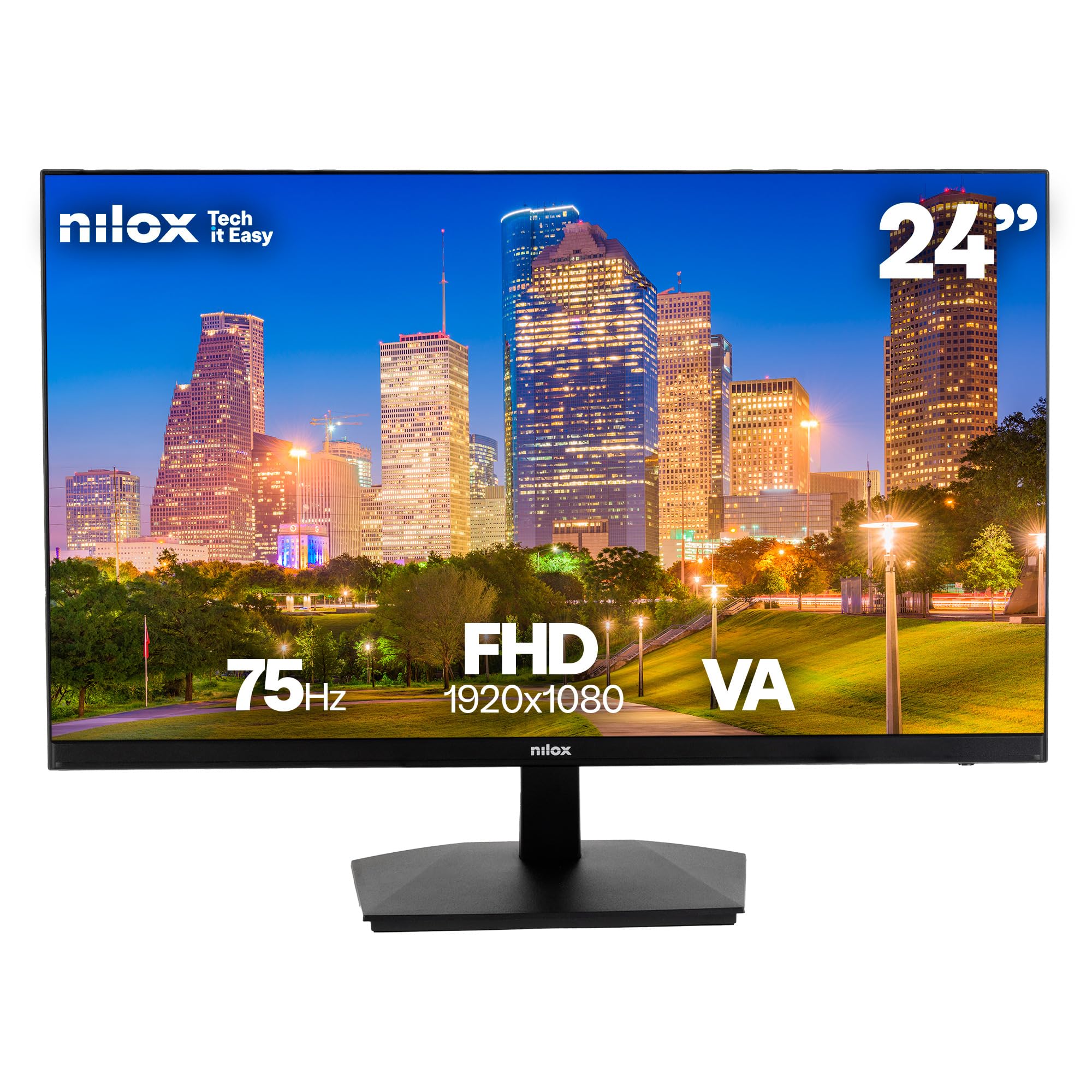 Nilox Nxm24fhd111 24´´ Fhd Va Led 100hz Monitor One Size