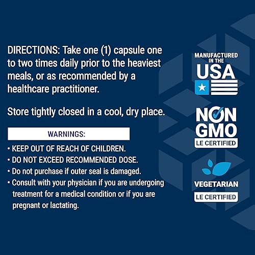 Miniatura 8 de Life Extension Enzima superdigestiva mejorada 60 cápsulas vegetarianas