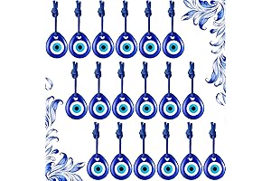 Ojo de Venado Blue Evil Eye Beads
