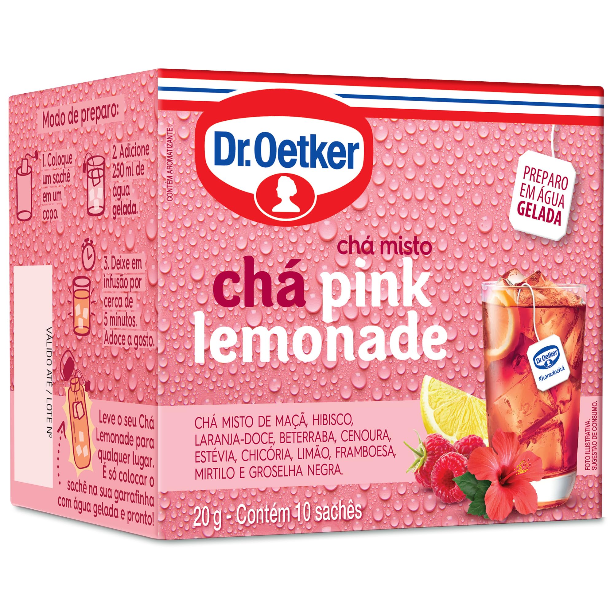 Chá Pink Lemonade-10 sachês : Amazon.com.br: Alimentos e Bebidas