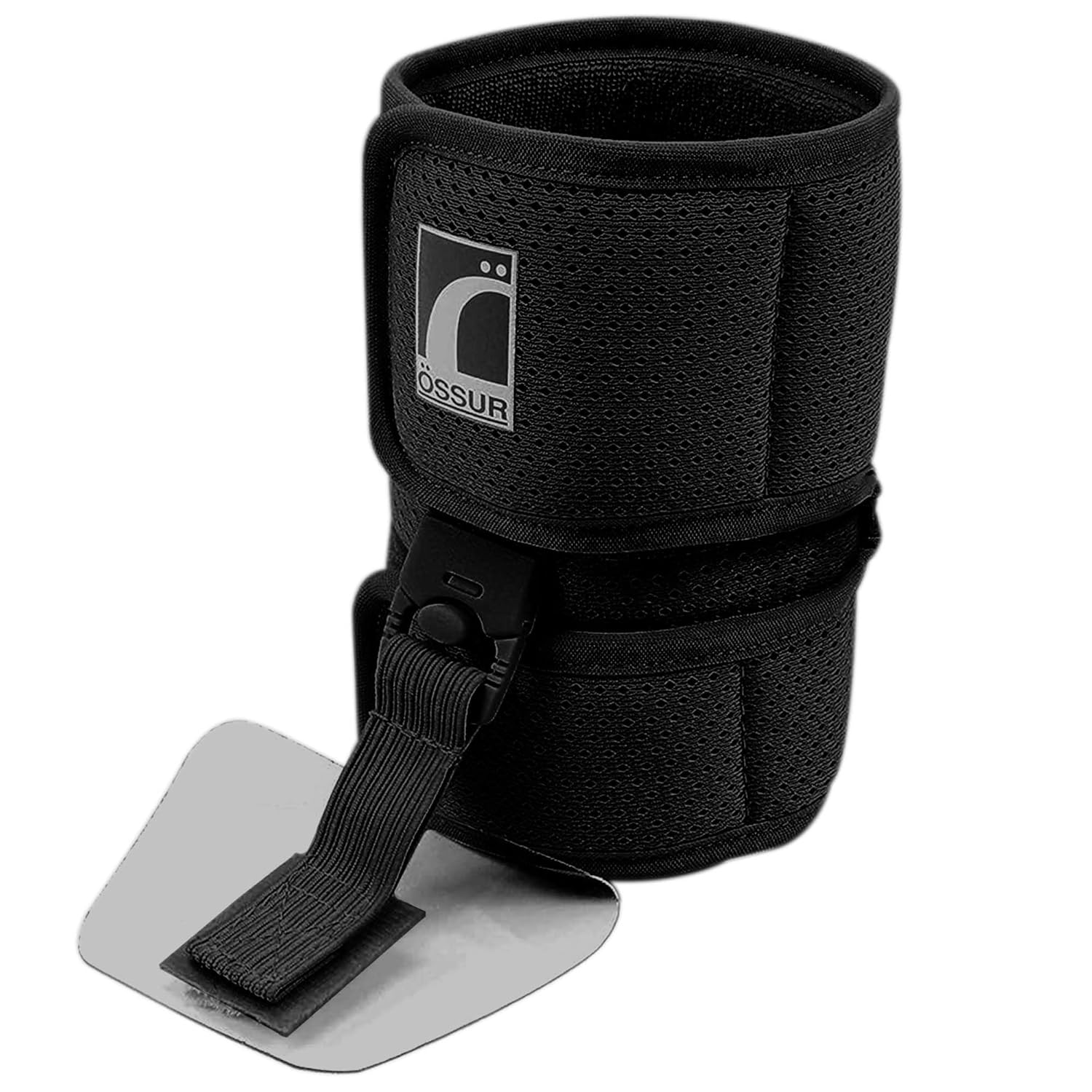 Ossur Foot-Up Drop Foot Brace | Ankle-Foot Orthosis (AFO) for Drop Foot Support | Lightweight, Adjustable Wrap for All-Day Comfort | Breathable Material for All Day Walking | (Black, Large)