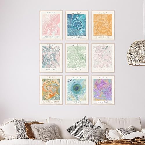 Miniatura 3 de BigWig Prints Aura Poster Decoración de Viaje  Arte de pared abstracto moderno de galería, arte de pared de viaje, póster de aura de viaje, arte de