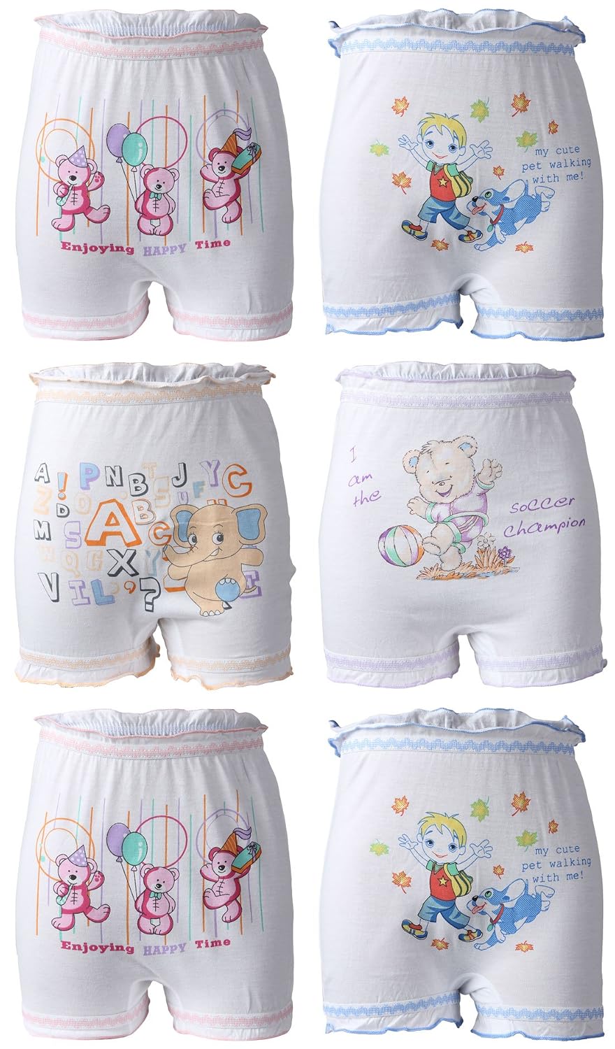 BODYCARE Boys' & Girls' Cotton Bloomers (Pack of 6) (Color & Print May Vary) - Review, Price and Buying Guide
