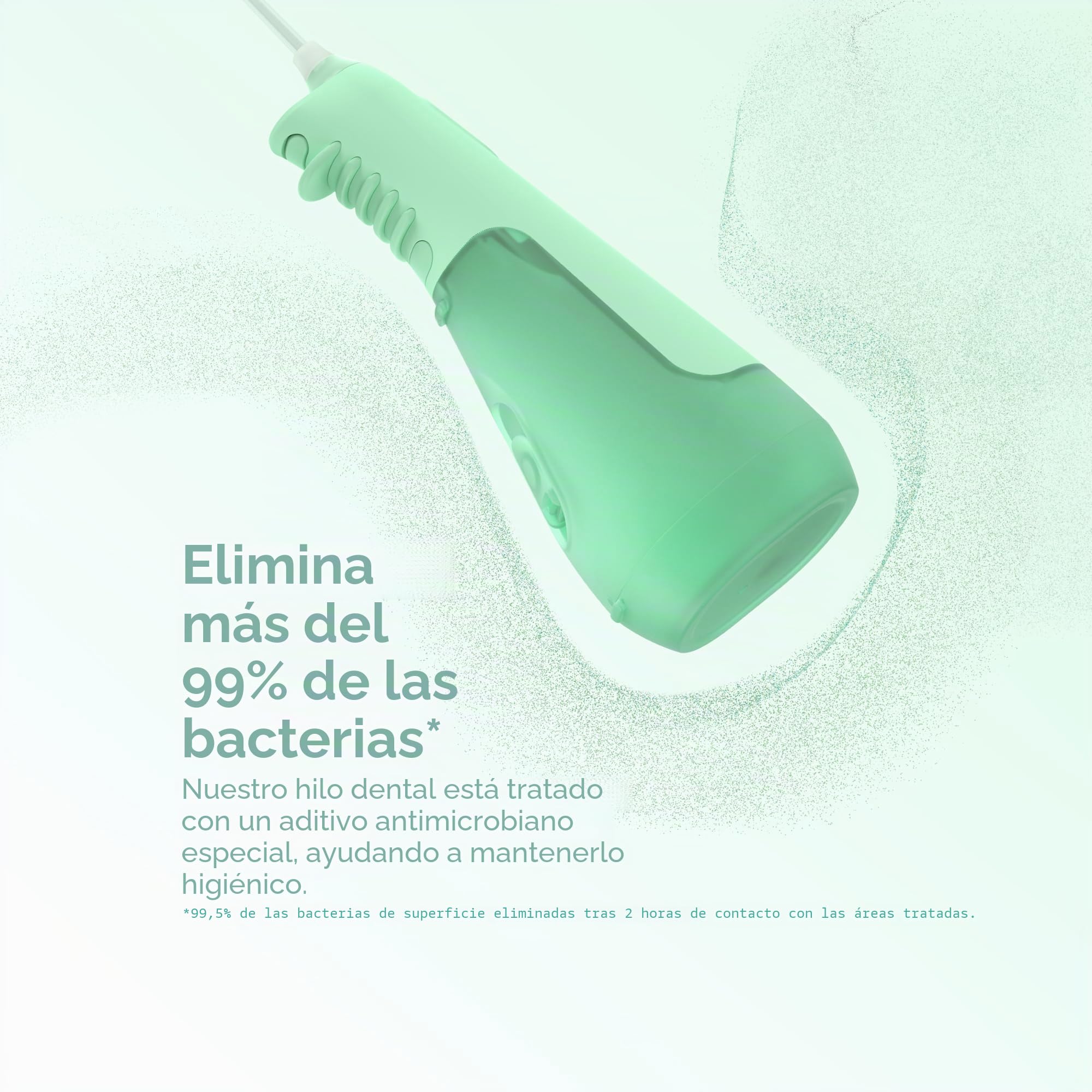 Ordo Irrigador bucal impermeable IPX7 inalámbrico, 3 ajustes de presión, portátil, recargable, eléctrico sónico, recomendado por profesionales dentales, verde menta
