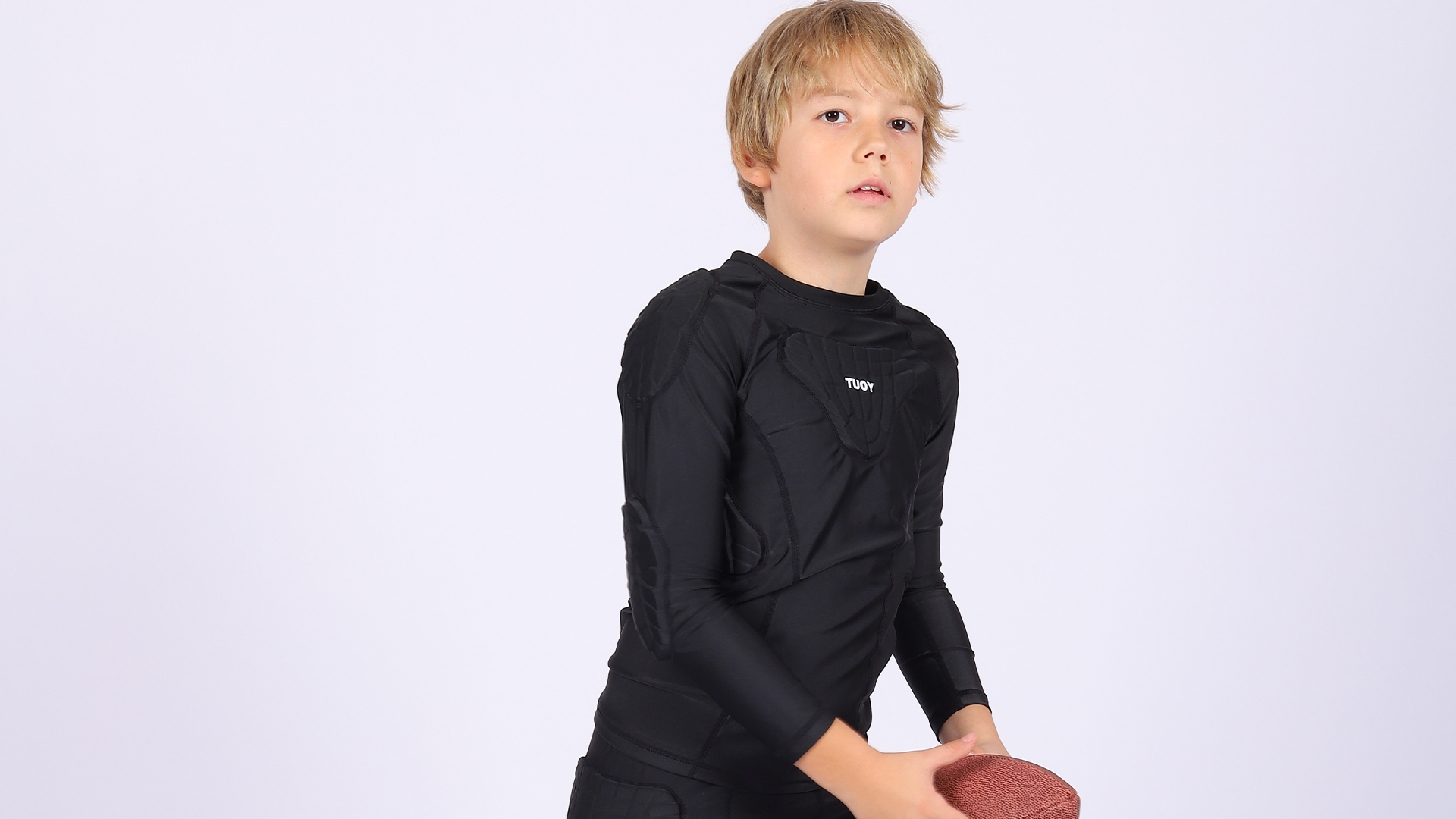 Maillot Gardien De Foot Enfant Oyolan - Manches Longues Rembourrées - 7 à 16 Ans - Protection Optimale