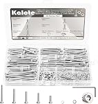 225Pcs M5 Vis métriques, 10.9 Kit de rondelles en acier inoxydable M5*20/25/30/35/40mm, Bouteilles à tête de hex, avec plat & Verrouillage des rondelles & Kit de clé, pour 3D Imprimante, Mobilier, Vélo