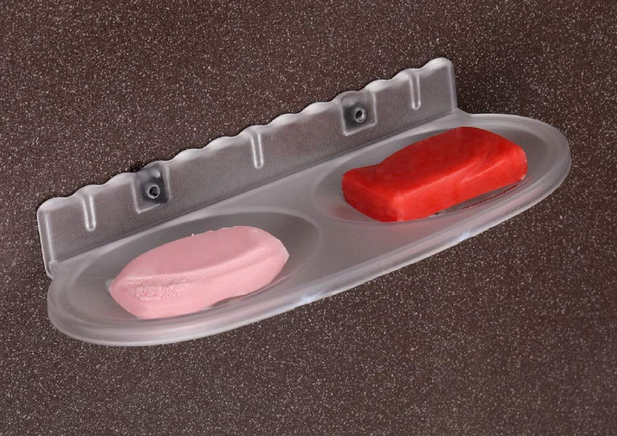 iSTAR ABS Plastic Oval Shape Double Soap Dish Holder | Unbreakable Transparent Soap Tray Stand | Stylish Bathroom Accessories for Countertop, Home, Office, Wash-Basin, Washroom & Kitchen Sink (White) (B08RX652ZK) Amazon Price History, Amazon Price Tracker