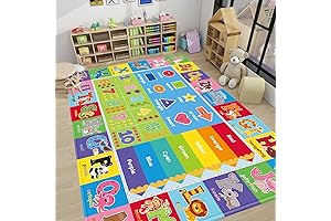 Alphabet Educational Non-Slip Toddlers Playroom Mats for Floor