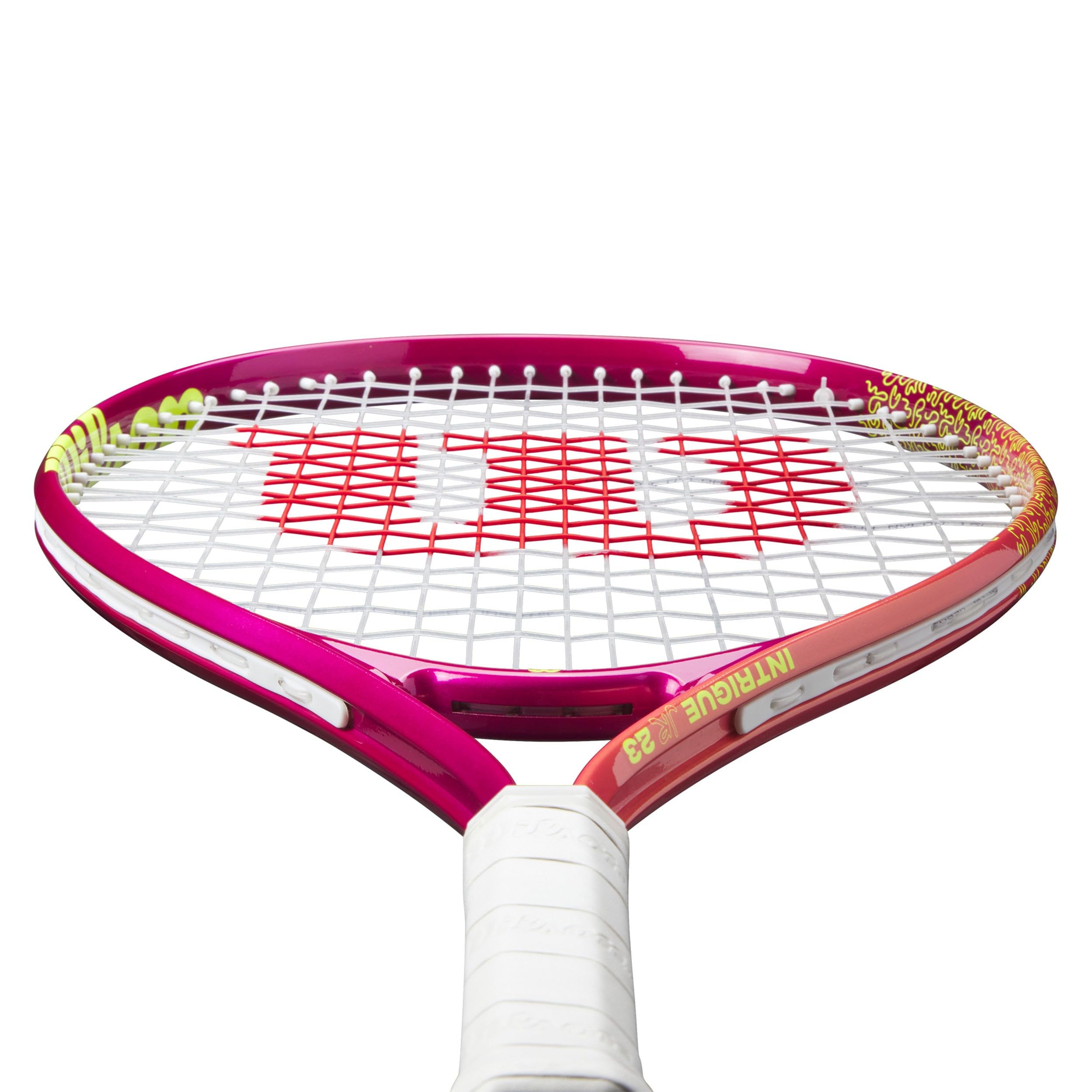 Wilson Intrigue Junior 23 Girls Tennis Racket Red Yellow 205g
