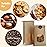 BagDream Bakery Bags with Window 100pcs 4.5x2.36x9.6 Inches Window Tin Tie Tab Lock Kraft Brown Paper Bags for Coffee Bean, Cookies, Treat, Snack