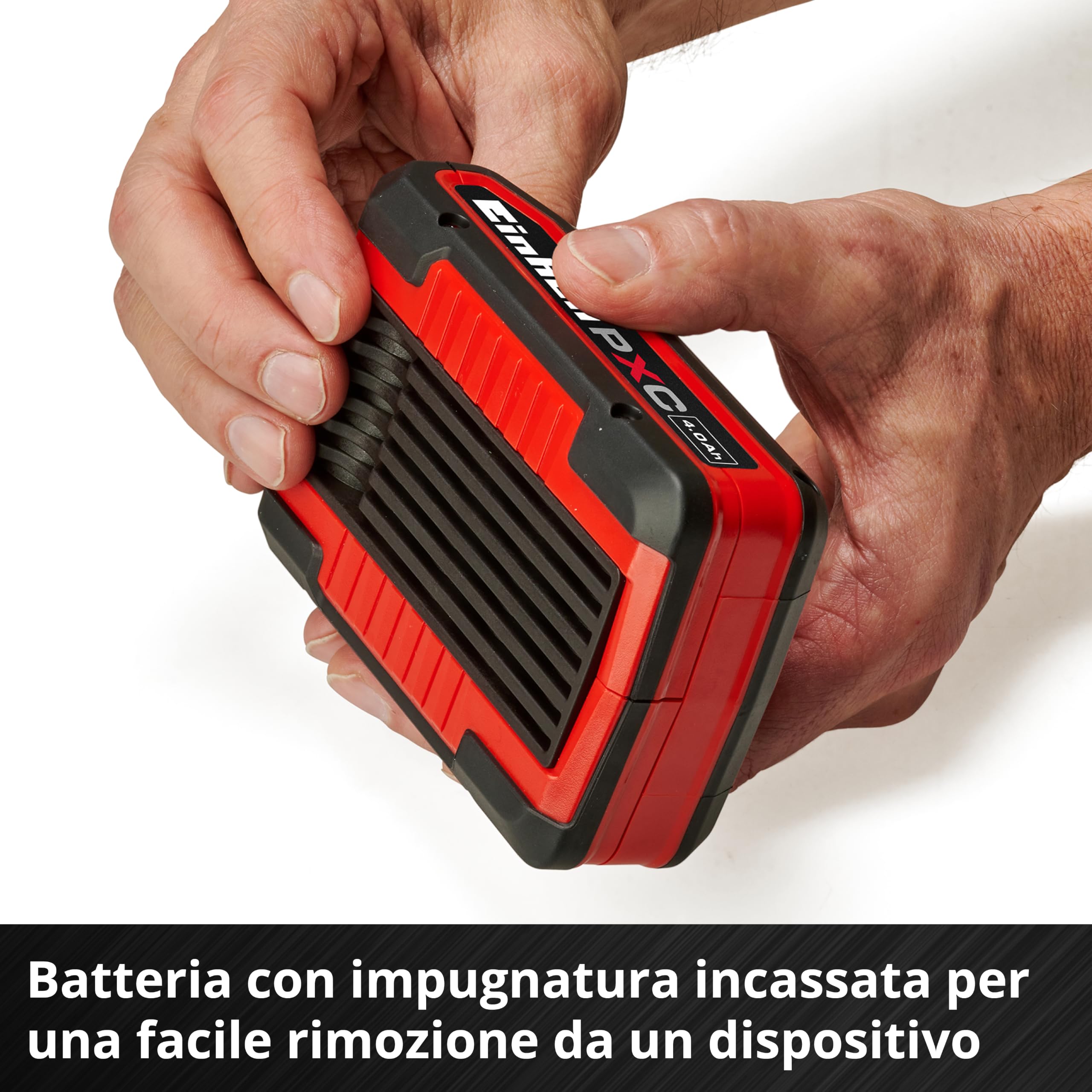 Original Einhell batteria Power X-Change PLUS da 4 Ah (18 V, ioni di litio, universale per tutti i Power X-Change, spia livello di carica, Twin-Pack, incluse 2 batterie 4 Ah, caricabatterie escluso)