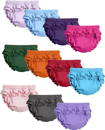 Miniatura 2 de City Threads Baby Girls' Ruffled Diaper Covers Bloomers Soft Cotton Fashionable Cute SPD sensory Sensity Clothing