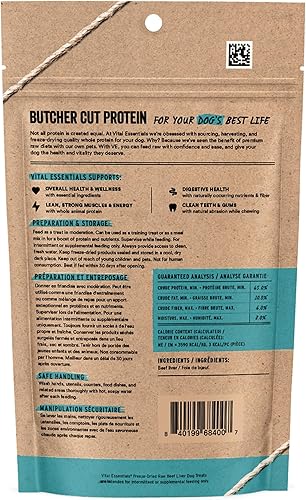 Miniatura 2 de Vital Essentials Golosinas crudas liofilizadas para perros de un solo ingrediente, hígado de res, 2.1 onzas