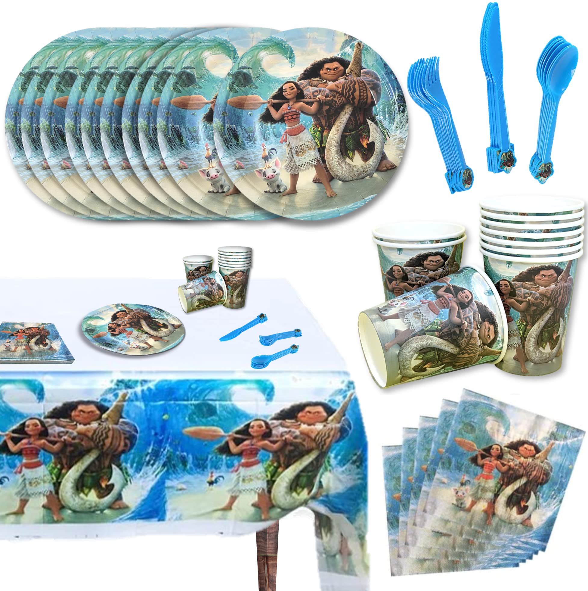 Buy Moana Party Supplies (70+ Pieces for 10 Guests) Moana Birthday