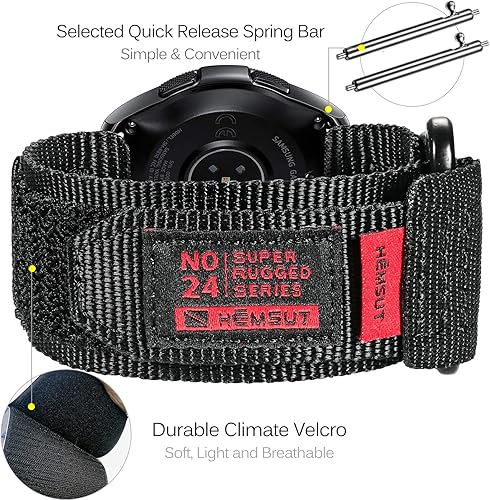 Miniatura 5 de Correa de reloj de liberación rápida para Samsung Galaxy Watch 655 Pro43Gear S3S2Active 2, correa de nailon para Amazfit GTS 44 Mini322e2 mini, Bip