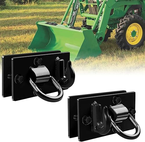 Miniatura 1 de Ganchos para cubo de tractor con anillo de amarre, ganchos de agarre forjados de 38 pulgadas G70 y anillos en D forjados de 12 pulgada, montaje G70