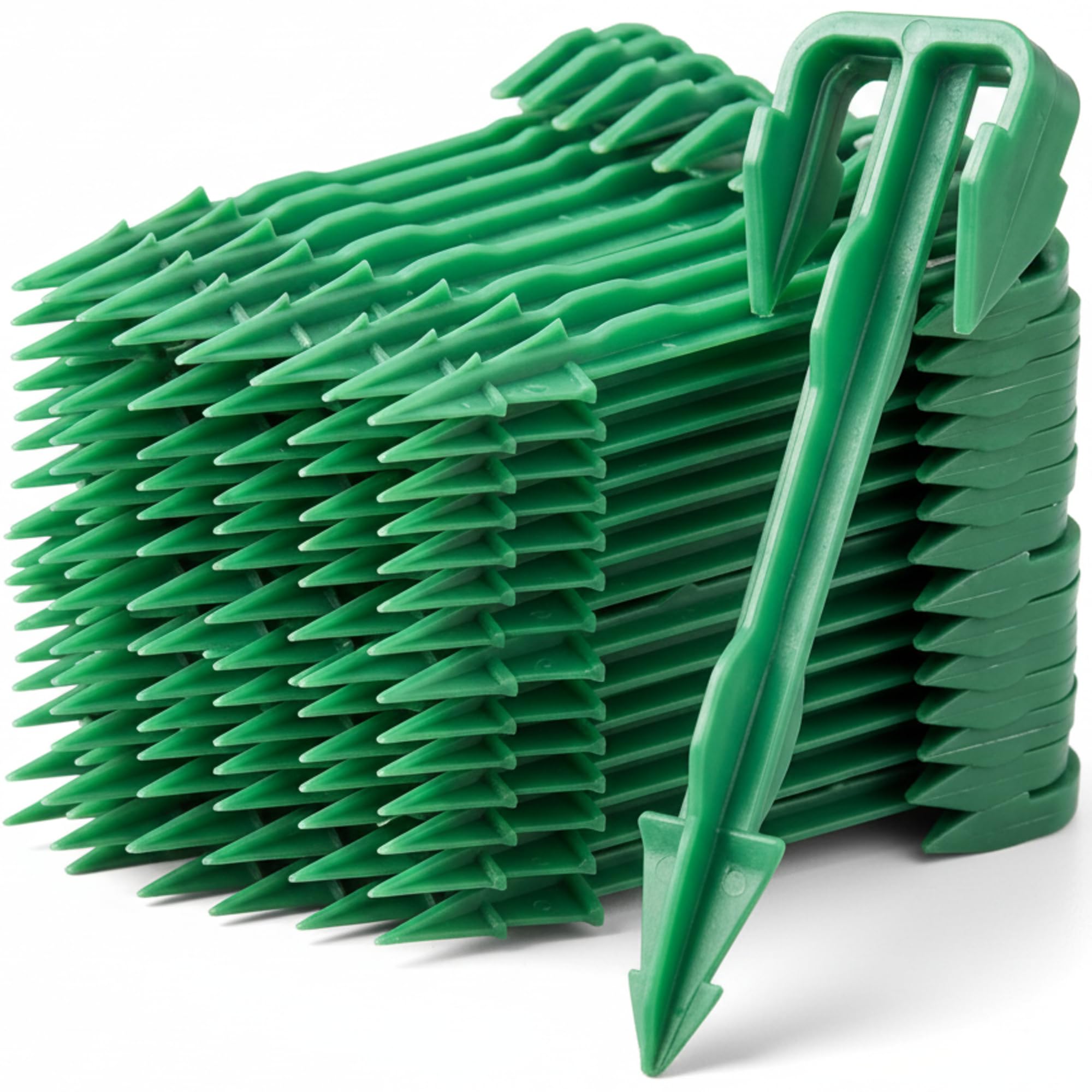 400 Pcs 4" Landscape Stakes Sod Staples Bulk Plastic Lawn Garden
