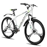 HILAND Mountain Bike, 3/6/Multi-Spokes, 18 Speeds Drivetrain, Aluminum Frame 26 Inch Wheels, Disc-Brake Bike for Men Women Men's MTB Bicycle