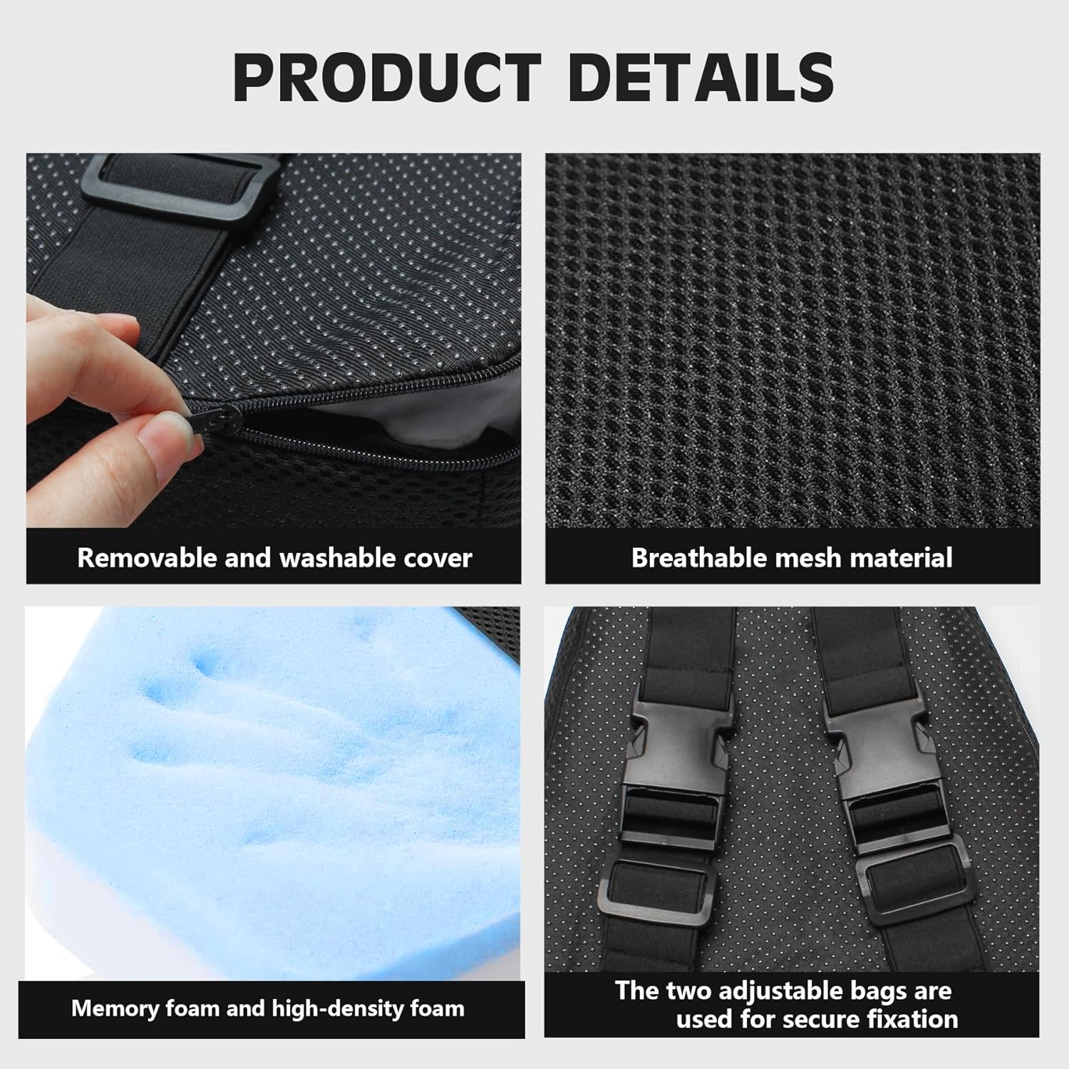 Universal Recumbent Bike Seat Cushion Set,Stationary Bike seat, bikeExercise Bike Seat Cushion with Washable Cover,Rowing Machine.