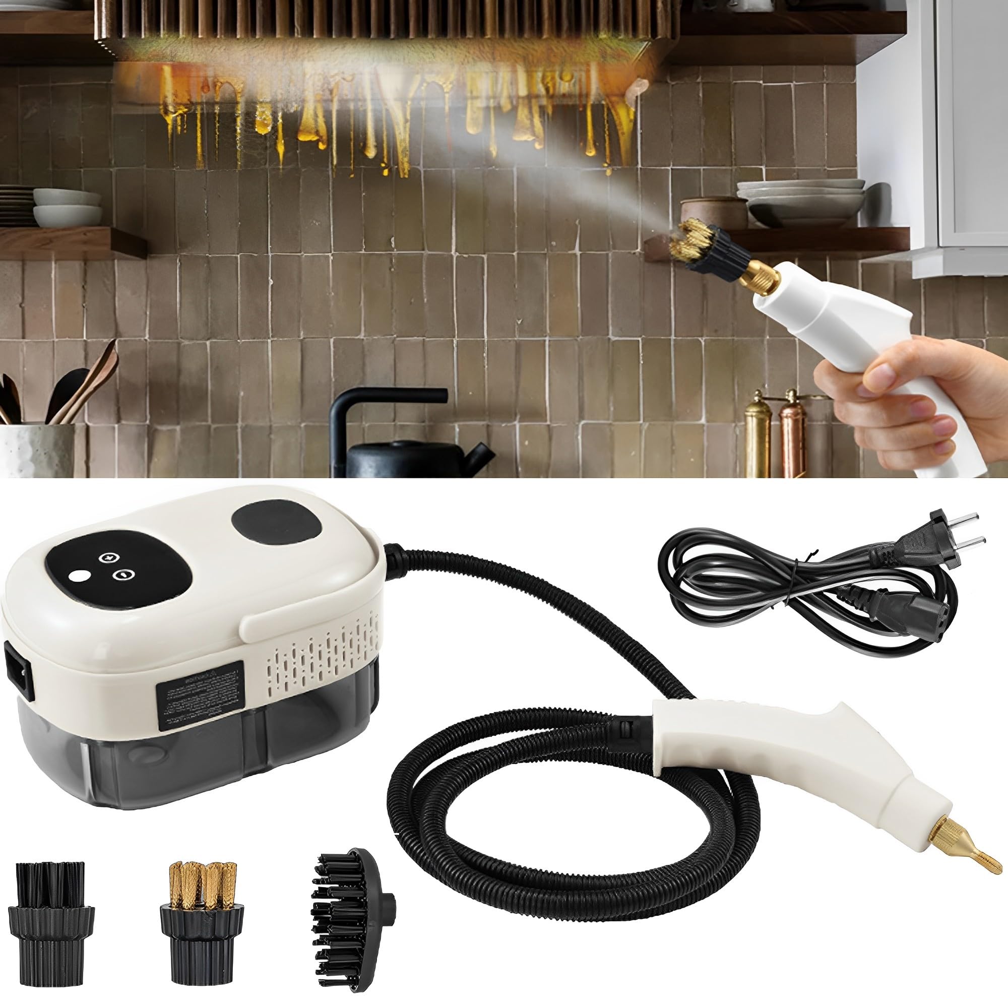 WYFCR Limpiador de vapor de mano de alta presión portátil para cocina, hogar, azulejos, suelo, coche