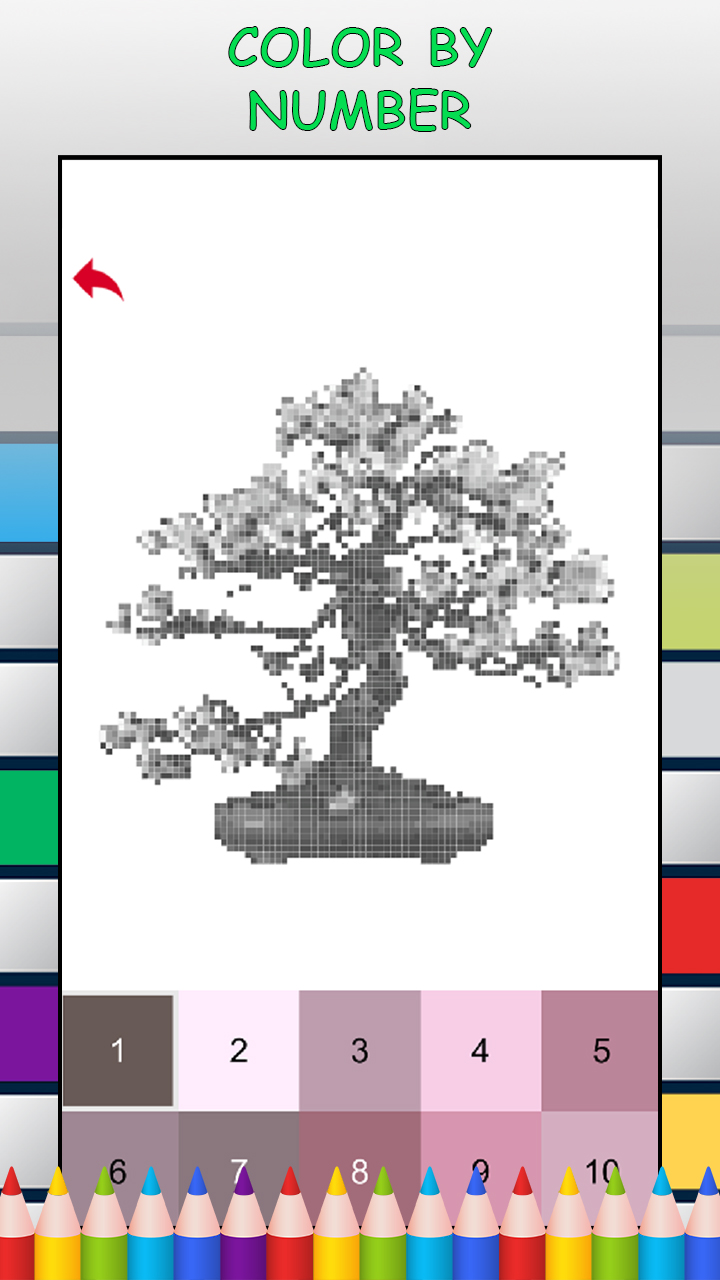 Bonsai Trees Color by Number - Pixel Art Game - Aplicativo na