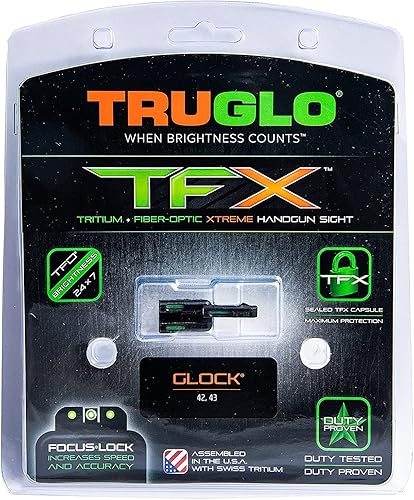 Miniatura 57 de TRUGLO TFX - Mira para pistola Tritio duradero resistente a los golpes, compacto y brillante y fibra óptica Xtreme vista diurna/nocturna
