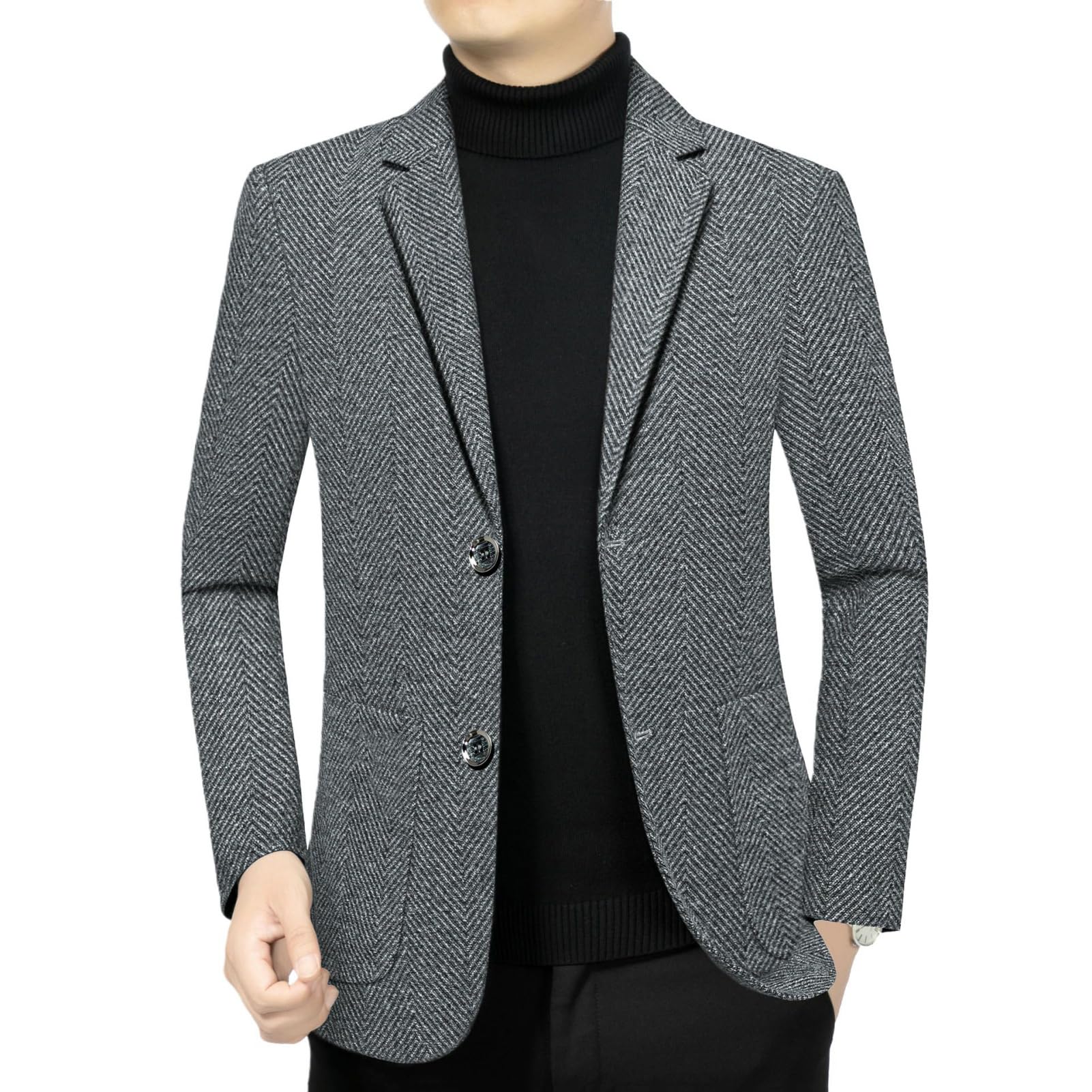 Americana informal para hombre, estilo coreano, ajustado, clásica, cómoda, de negocios, para hombre