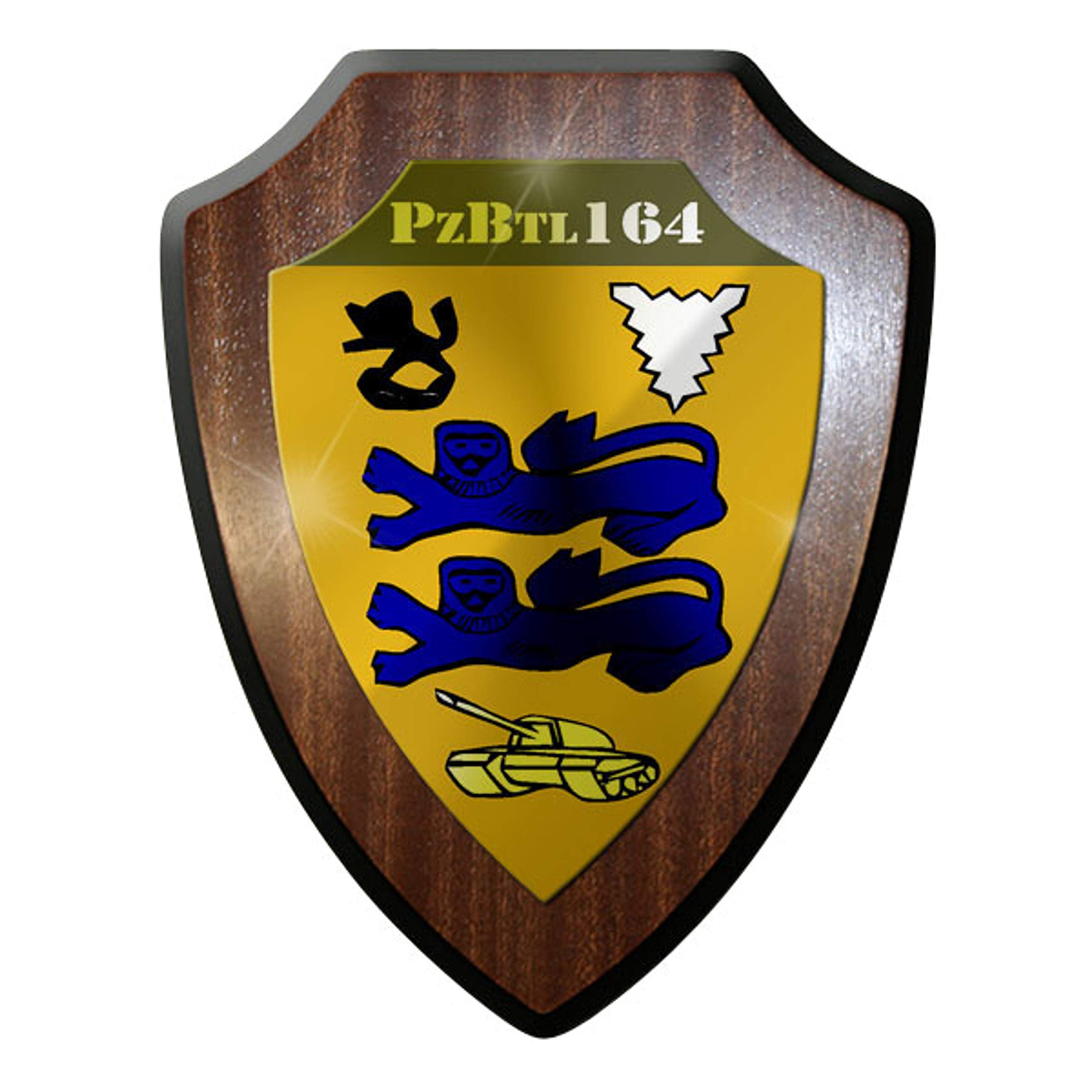 Plaque Panzerbataillon 164 écusson en coton résistant imprimé léopard pour veste